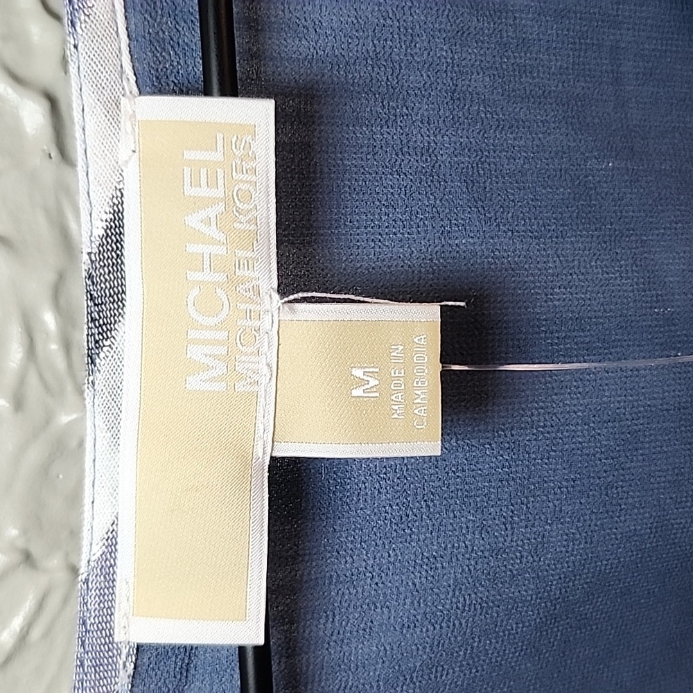 Michael KORS DRESS Striped Blue and White - Picture 3 of 5